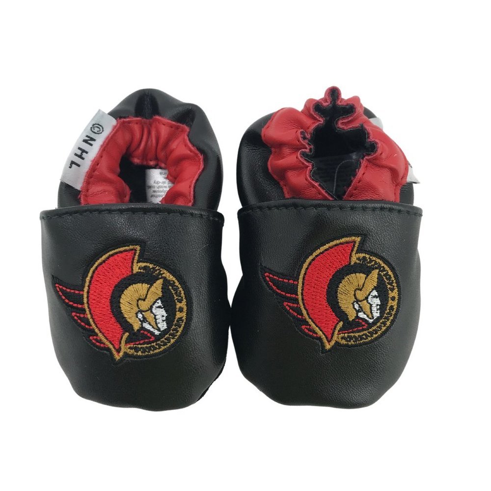 NHL | Infant's Soft Leather Booties | Ottawa Senators | Size  0-6 m
